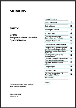 SIMATIC S7-200 Programmable Controller System Manual Siemens